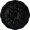 Ekena Millwork Cornelia Ceiling Medallion (Fits Canopies up to 4"), Hand-Painted Black Pearl, 22 1/2"OD x 1 1/2"P CM22CNBPS - alternate 1